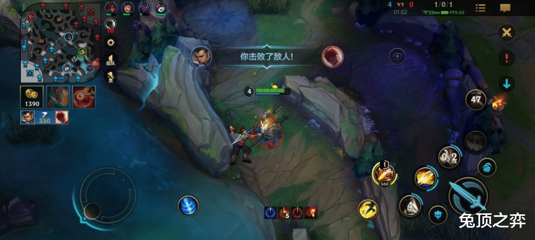 LOL手游：高端局打野赵信思路，半肉流征服者赵信称霸野区