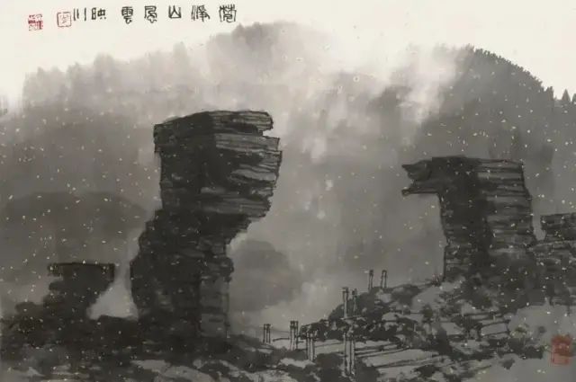 他的画激情迸发，境界博大