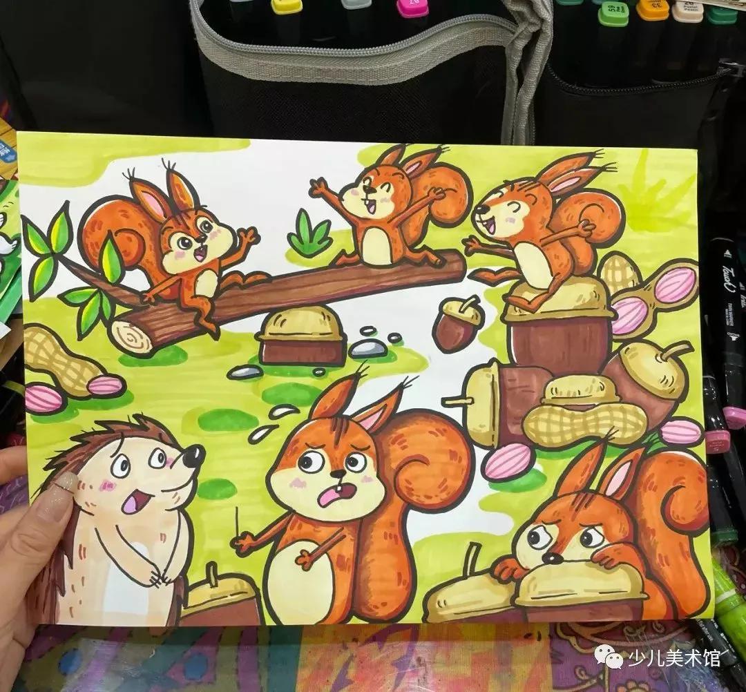 创意美术—太美了！超好看的40幅创意儿童画，张张精品，经典收藏