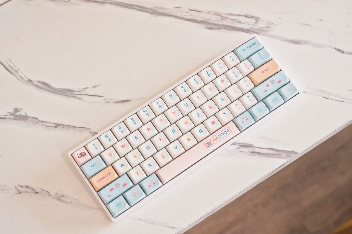 颜控不能拒绝的键盘，享受客制化设计，小呆虫马卡龙主题配色