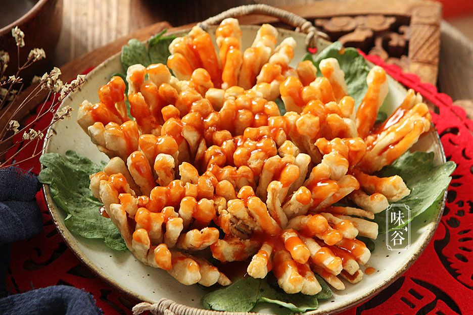 年夜饭，杏鲍菇这样做，不炒不凉拌，好吃又喜庆，寓意：锦上添花