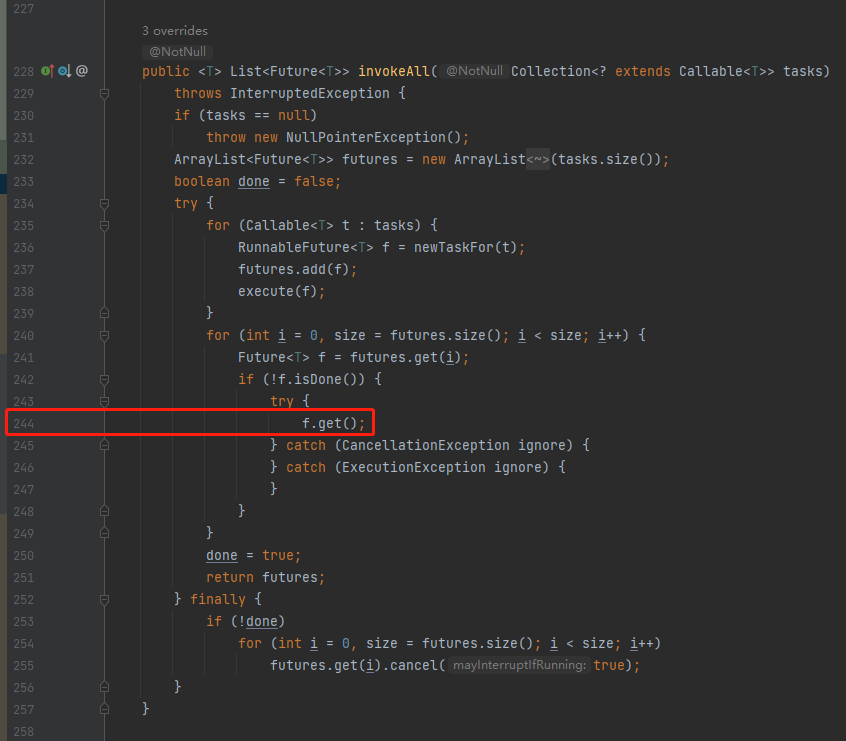 看起来是线程池的BUG，但是我认为是源码设计不合理