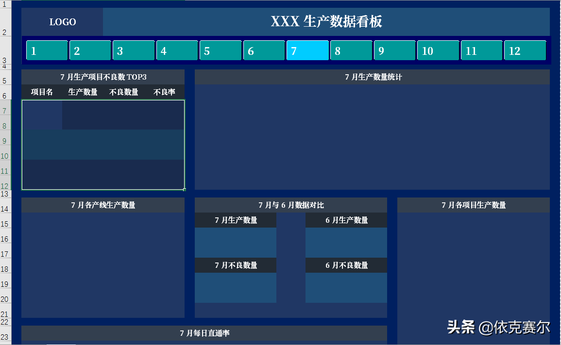 excel 切片器和透视图图片