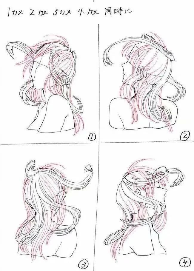 绘画素材】飘逸的头发怎么画?跟着教程一学就会