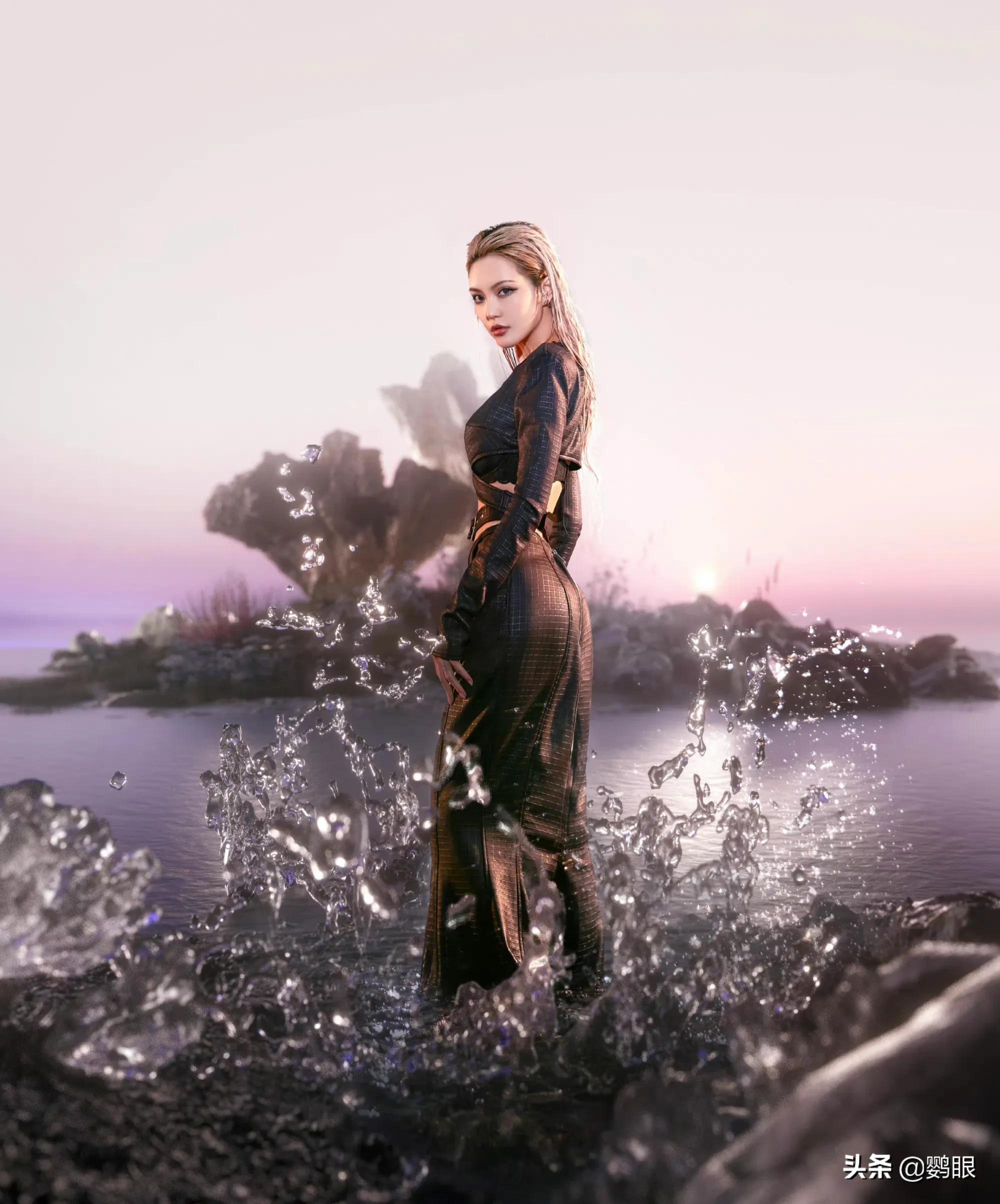 周扬青最新美人鱼造型，绝对惊艳