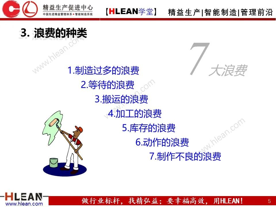 「精益学堂」精益生产—消除七大浪费对策