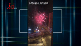 哈尔滨一男子路边放烟花给姐姐庆生日，警察送了他500元的“礼物”