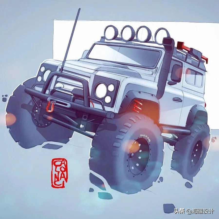 高能sketch篇 ‖ JEEP设计主管Daniele Calonaci手绘作品集