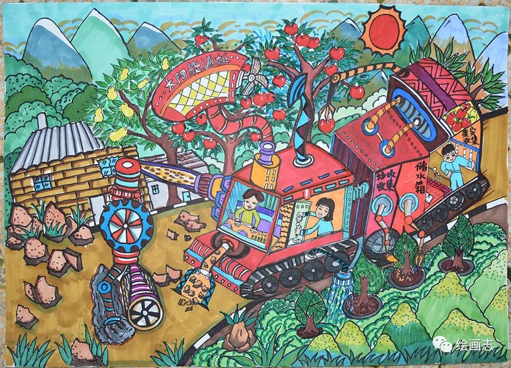 科幻绘画作品(科幻绘画作品大全一等奖)-我的快乐小窝