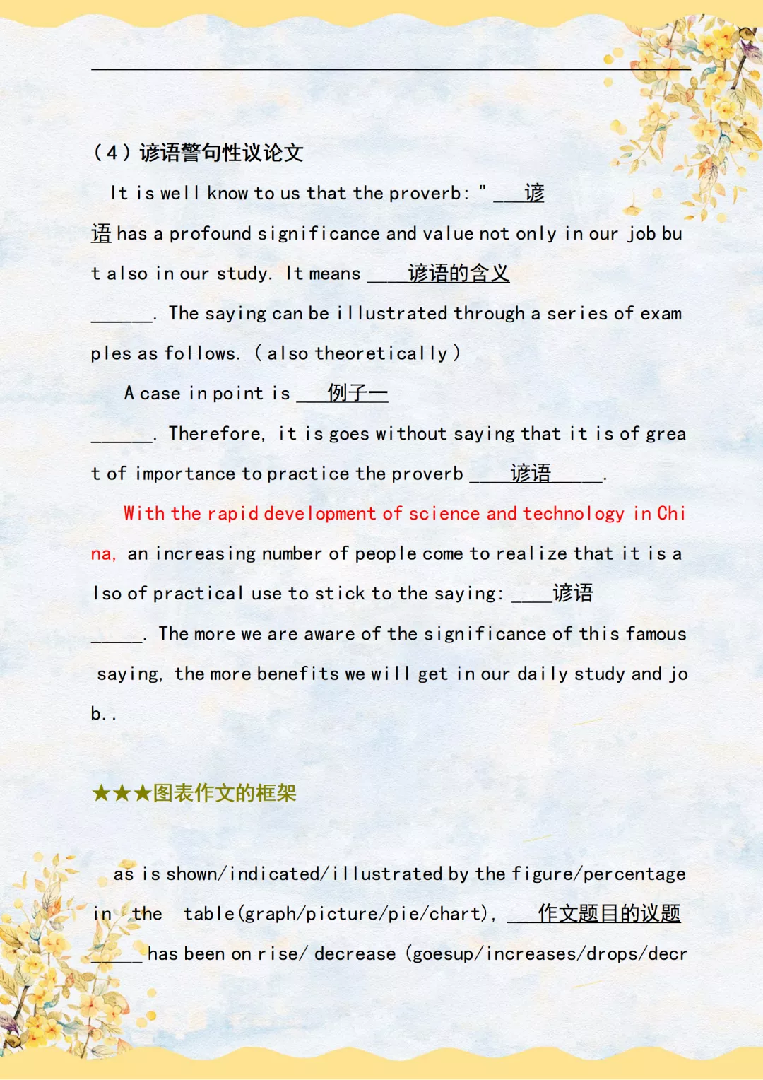 高考英语满分写作模板，学霸们都在背诵！赶紧替孩子收藏打印