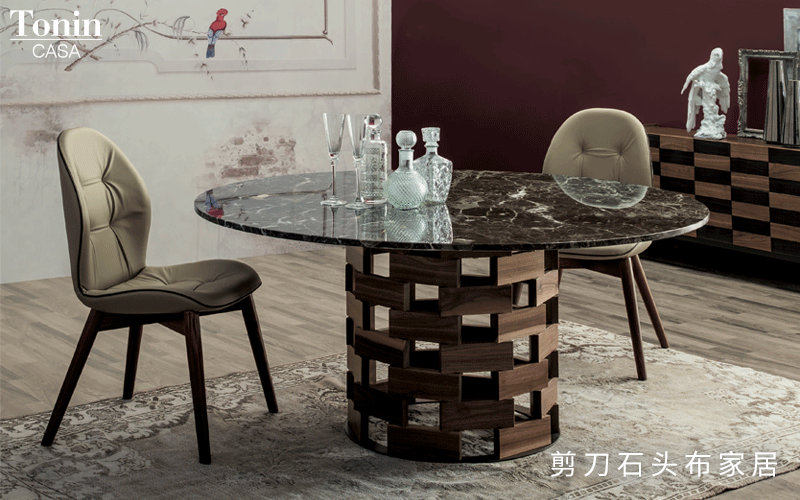 现代轻奢餐桌，时尚精致，Tonin Casa创造极具个性的空间