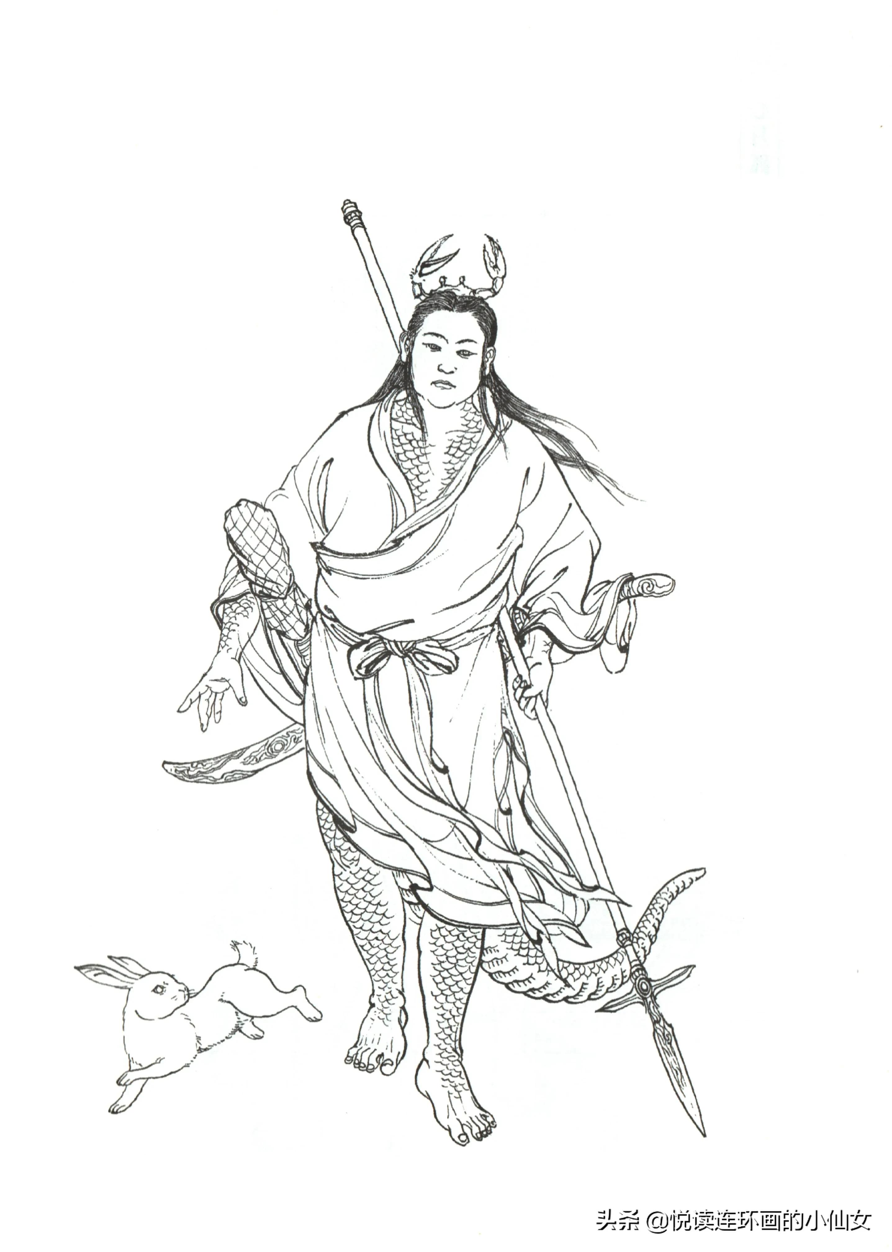 西游记神魔人物画谱，李云中绘插图(65)