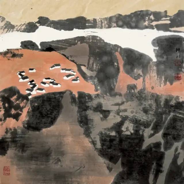 他的画激情迸发，境界博大