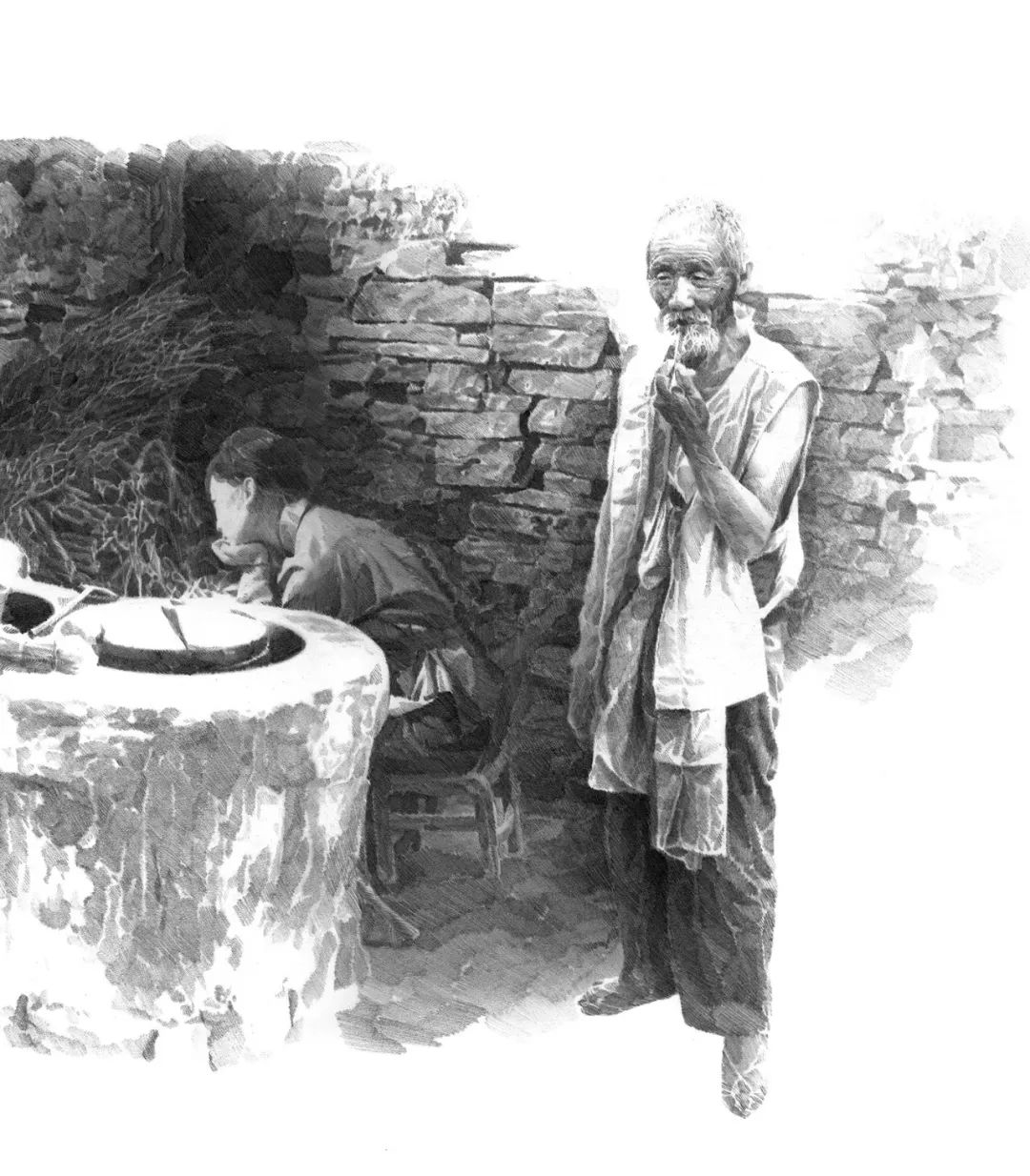 当代著名画家李晨,《边城》高清插画!| 情感与绘画语境的结合