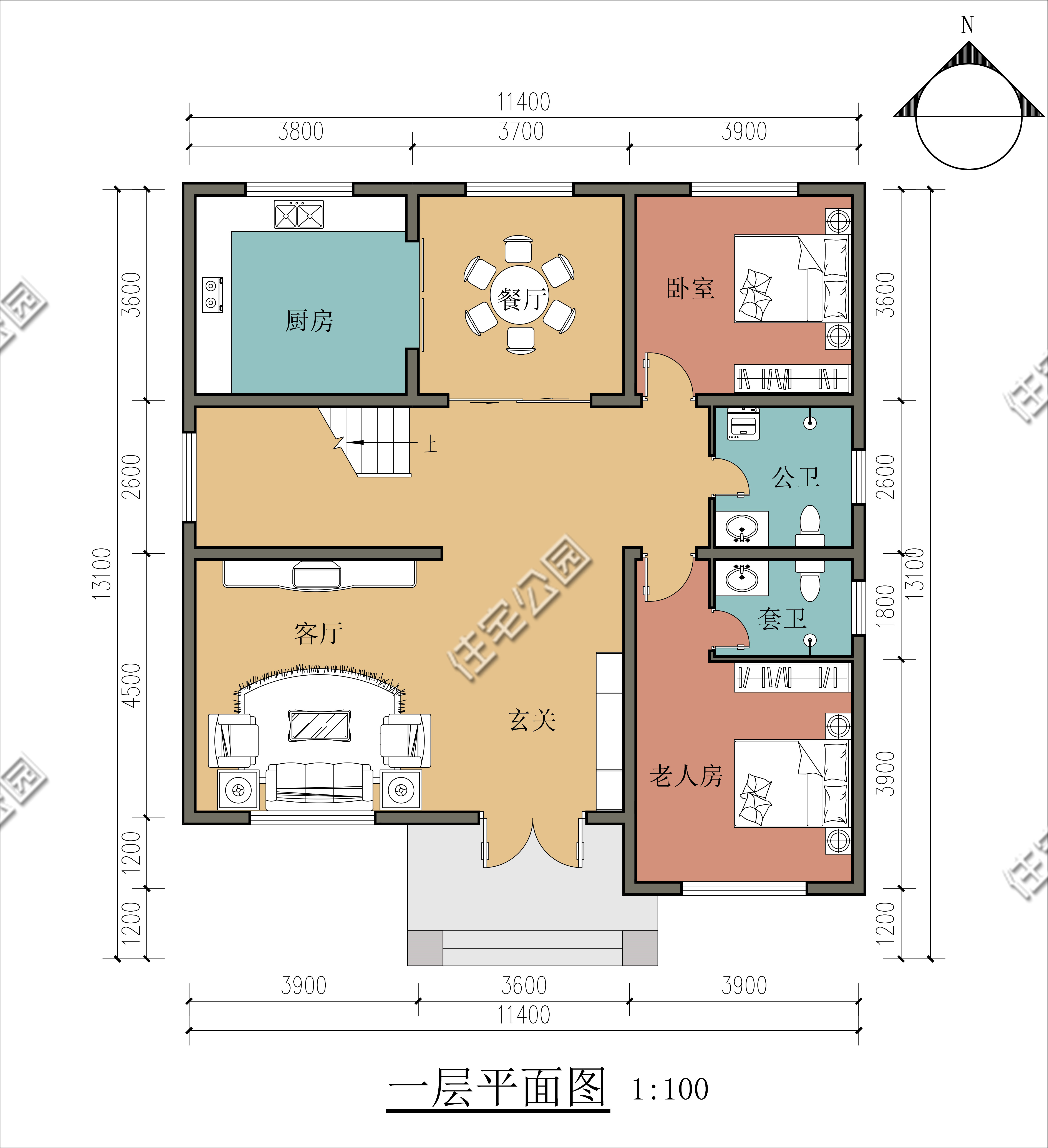 准备了30万回农村建房,选了三套图纸,大家帮我看看哪套好?