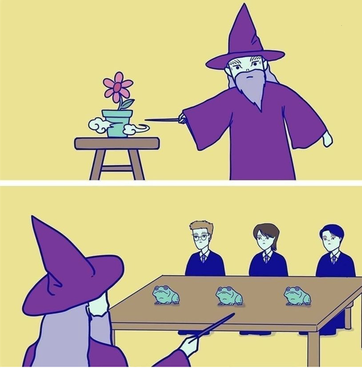 有趣的魔法学校，青蛙变成花还是会爆炸，反派或许就是这么炼成的