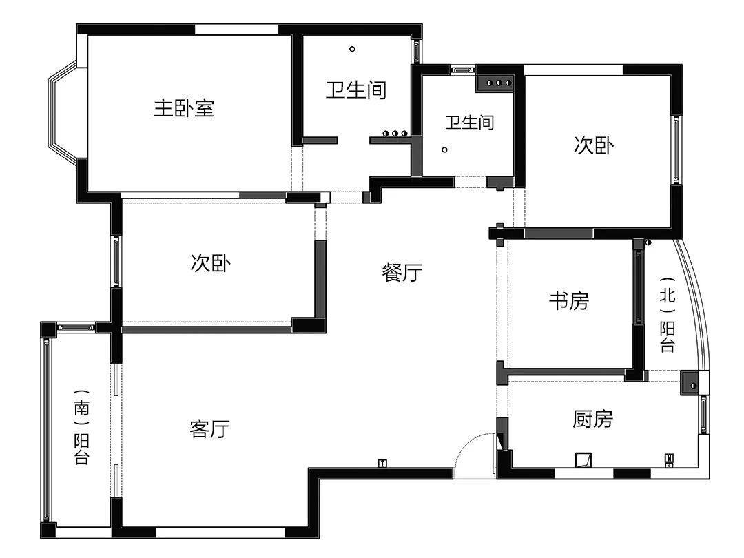 上海145㎡旧房爆改，风格风水都改了！屋主都满意的小豪宅