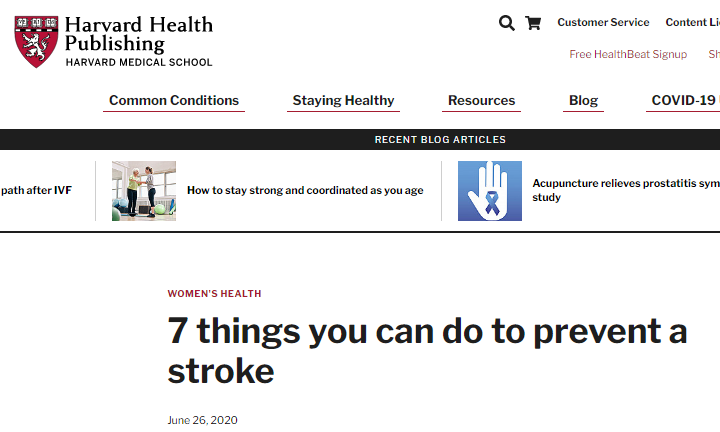 每年280万人脑卒中！哈佛大学医学院：坚持好这7件事，远离脑出血