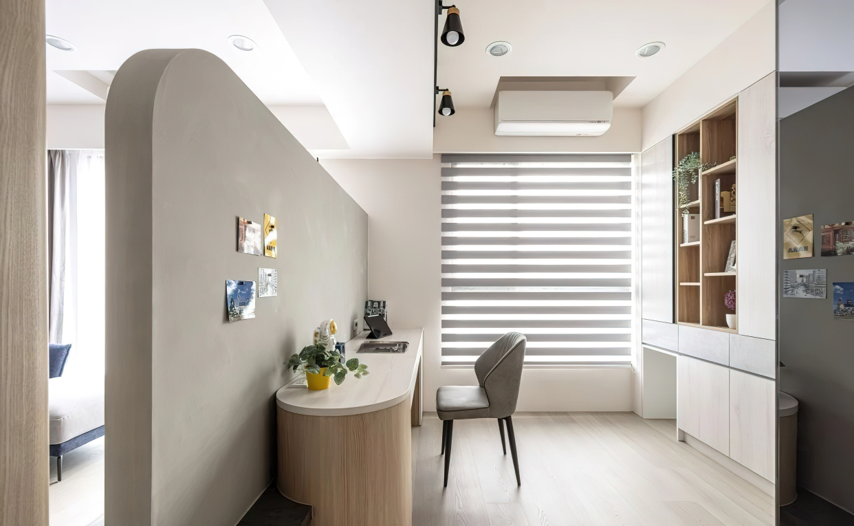 兒童書房設計打造75平方米溫馨親子宅，整合收納空間，盡顯居家空間感和品質感