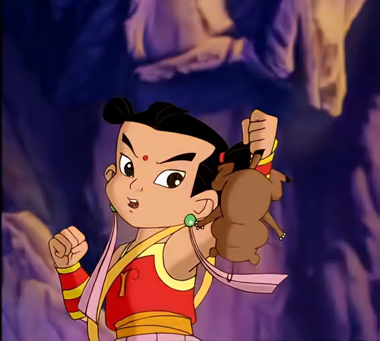 充满了东西方奇幻元素的融合,好像《成龙历险记》《天上掉下个猪八戒