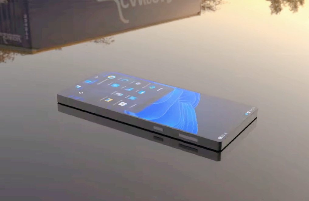 从渲染图透露的信息来看,微软surfacephone的亮点有三个,第一是运行了