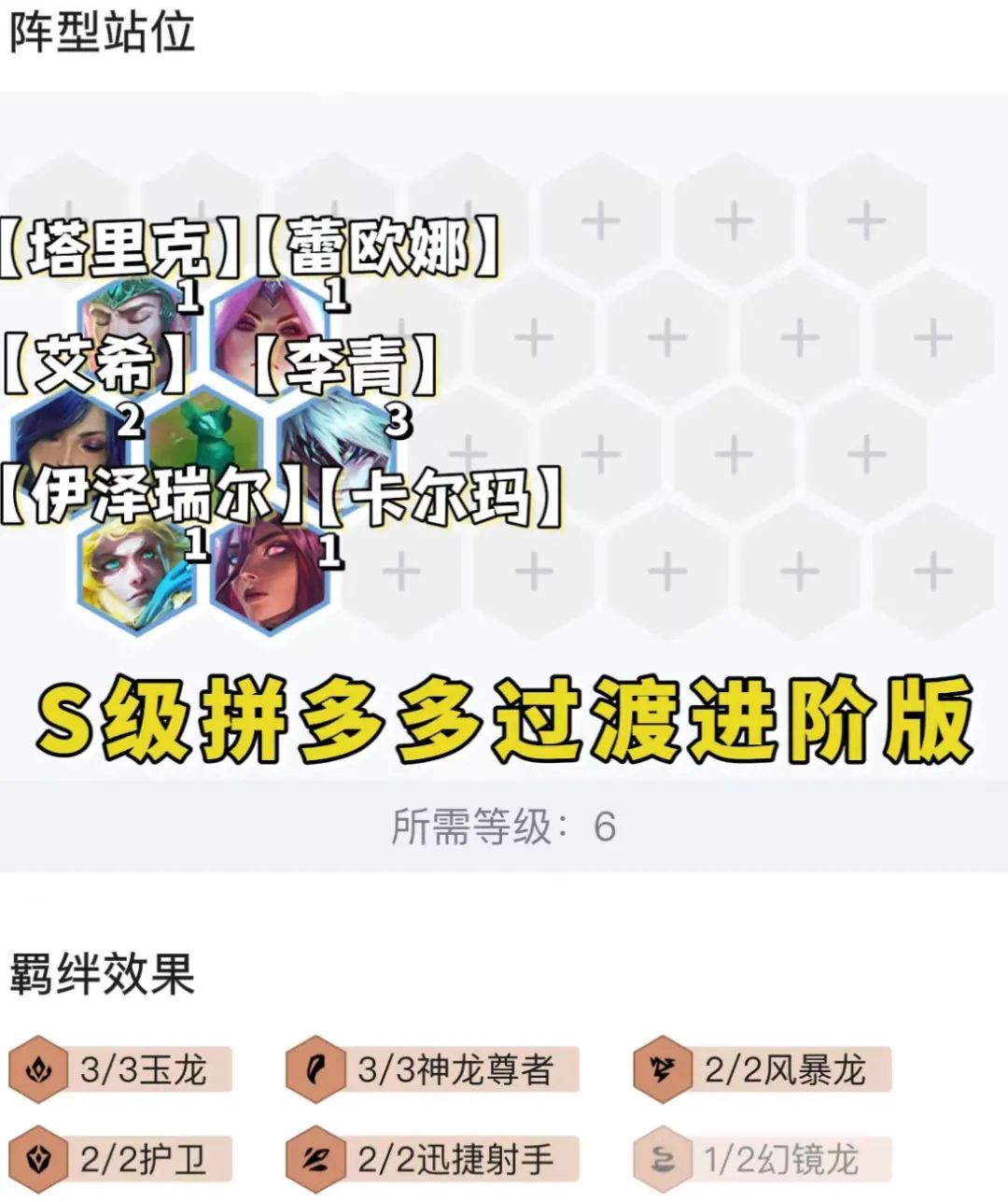 金铲铲之战：前期过渡阵容指南，新手必看强势过渡守则