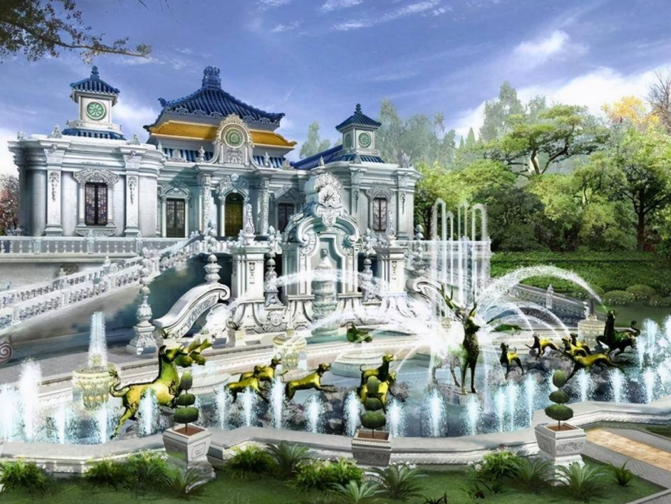 圆明园以前的辉煌图片(英国公开圆明园被烧前图像)