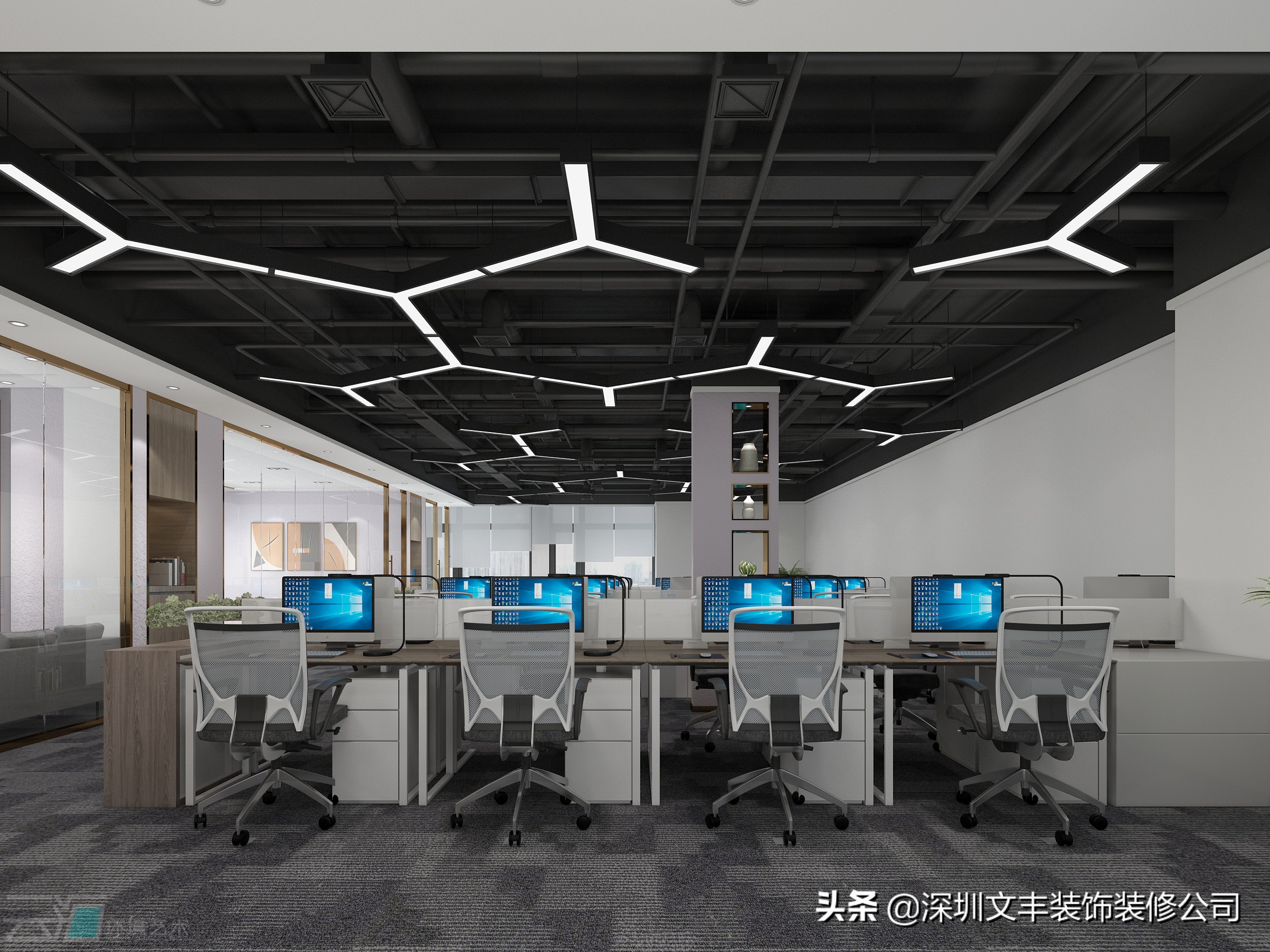 深圳装修公司 _ 多款样式的公共办公区，总有一款你会喜欢