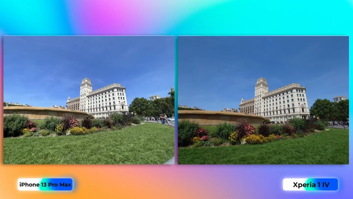 索尼Xperia1IV拍照对比苹果13ProMax，高端机皇的较量，难分伯仲