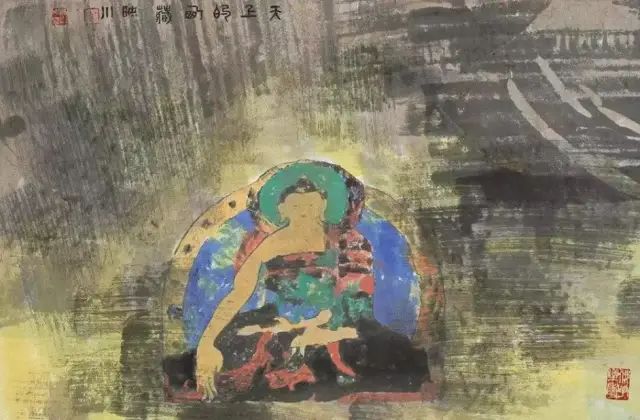 他的画激情迸发，境界博大