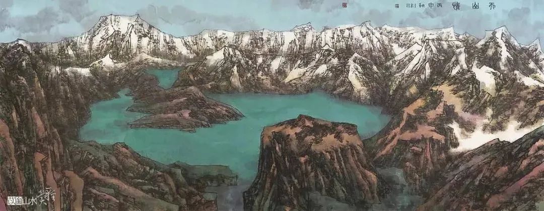 他的画激情迸发，境界博大