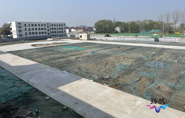 扬州生态科技新城杭集中学改扩建一期工程即将完工