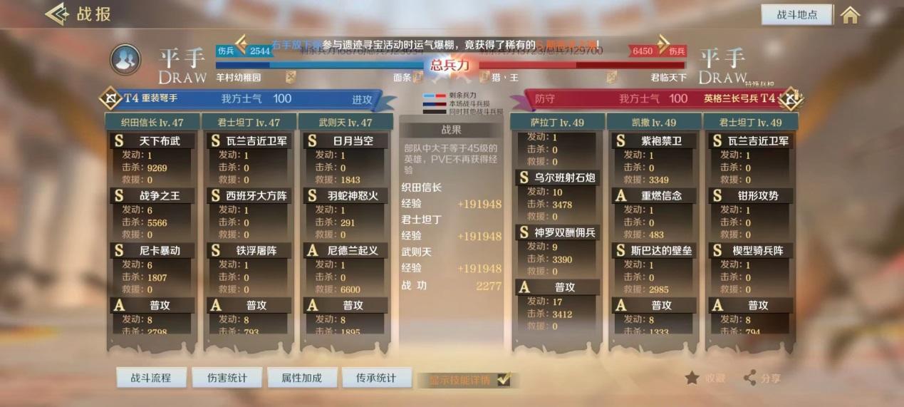 文明与征服S2五队顶配阵容一队火烧队