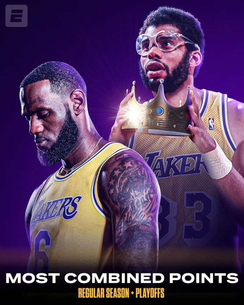 nba为什么只有得分王值钱(为何此前没人提总得分王，仅詹姆斯提？因为此前没人破，老詹破了)