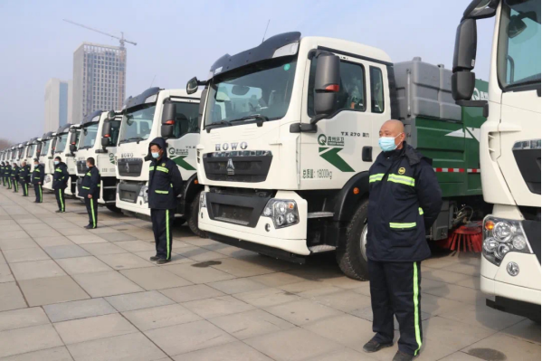 新春捷報！中國重汽環衛車批量交付