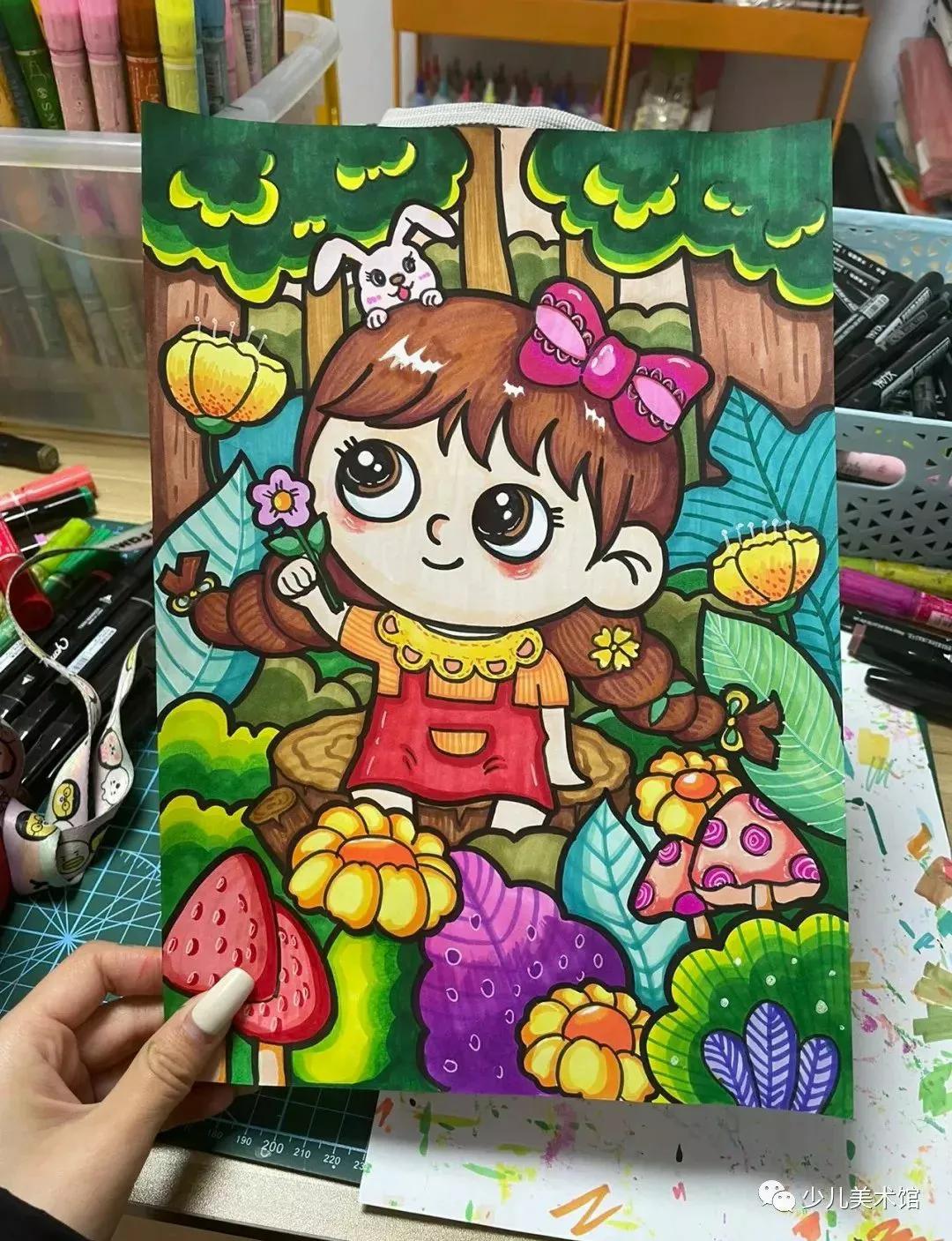 创意美术—太美了！超好看的40幅创意儿童画，张张精品，经典收藏
