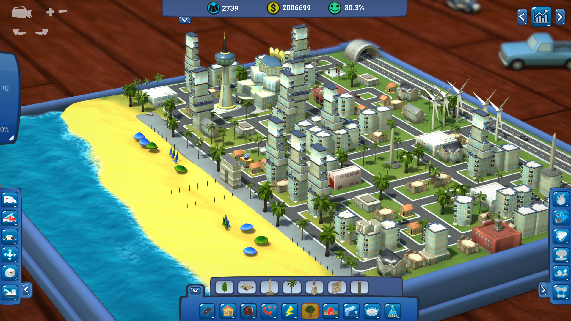 一款以城市沙盒建造为主的模拟经营游戏