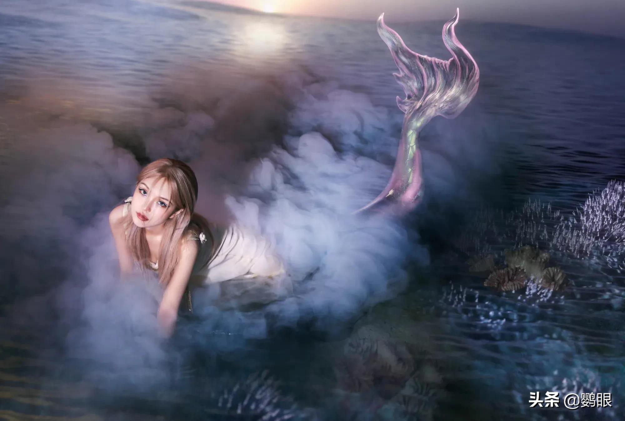 周扬青最新美人鱼造型，绝对惊艳