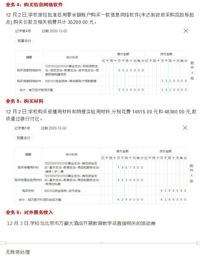 行政事业单位公立学校会计181笔账务处理，简单易懂，太实用了