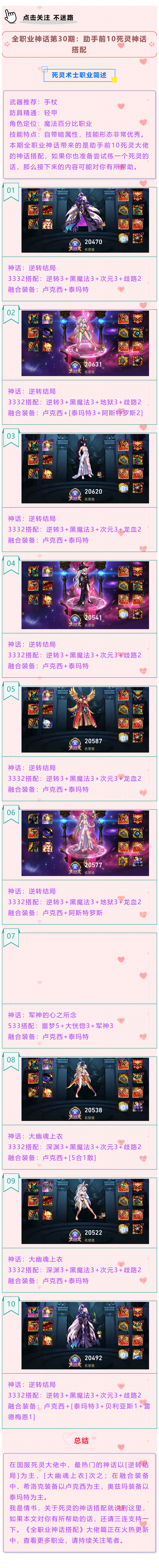 DNF全职业神话第30期：助手前10死灵神话搭配，110版本前适用