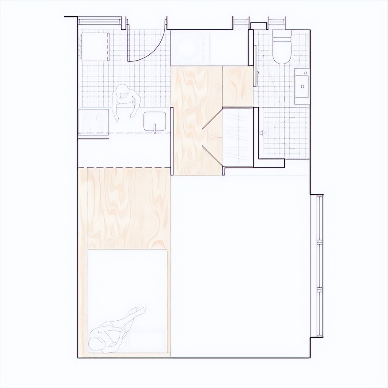 香港30岁独居男，花310万买下26㎡小公寓，却成为小户型装修典范