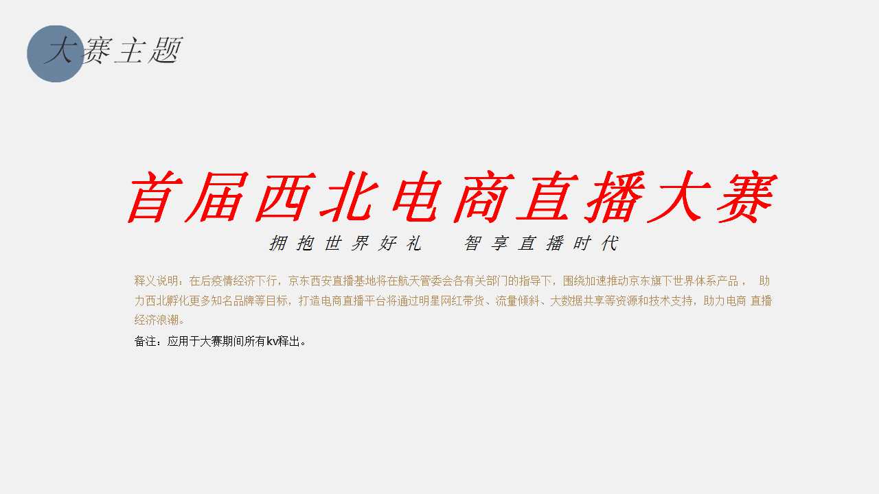 京东电商首届西北电商直播大赛活动策划方案「PPT」「132P」