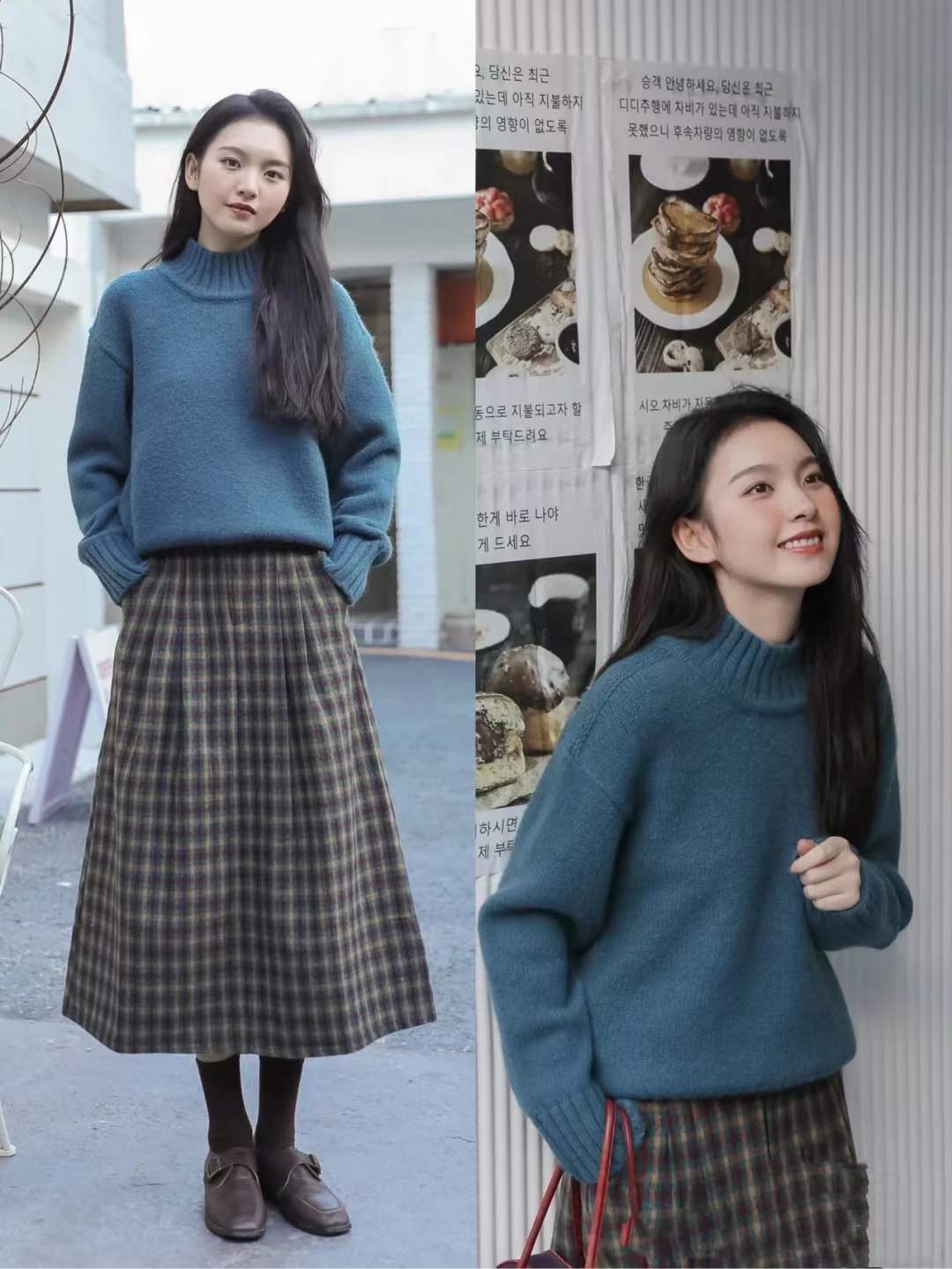 冬天里的“蓝色系”成时尚新宠，显白又治愈，也太好看了吧