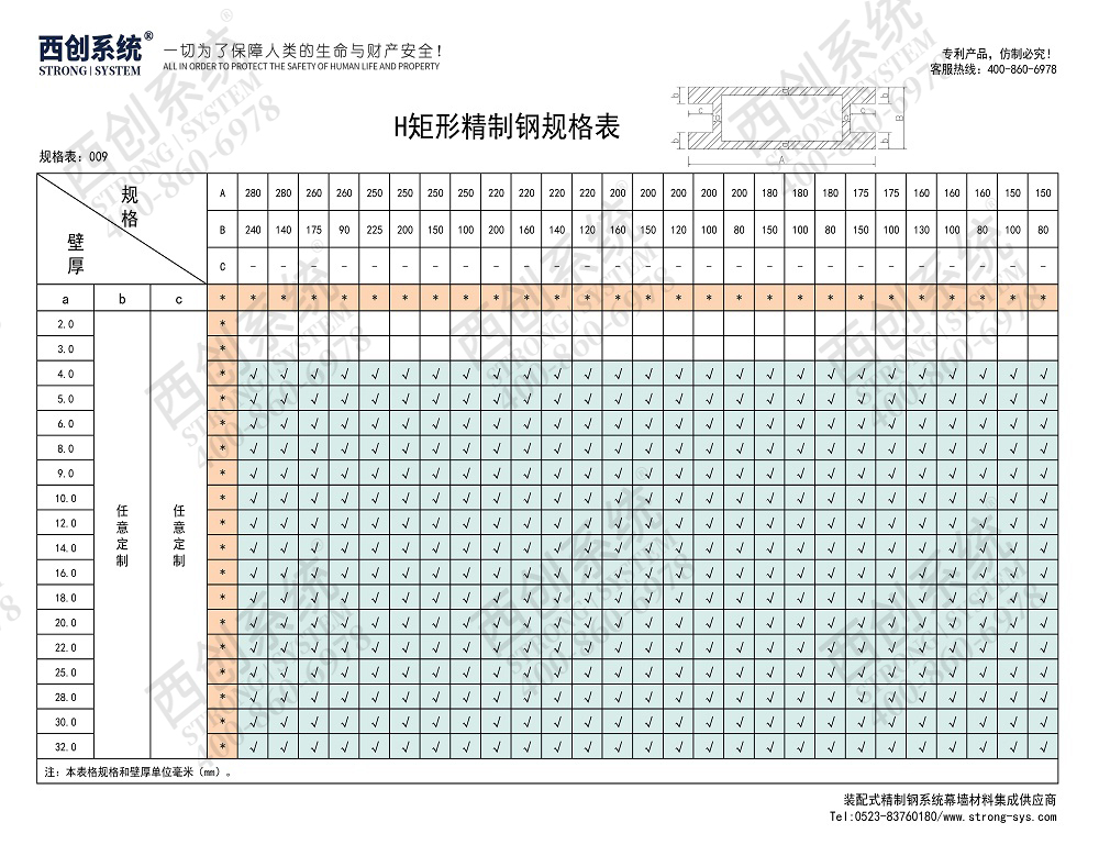 西创系统H型精制钢点式梅花夹具幕墙系统节点设计(图11)