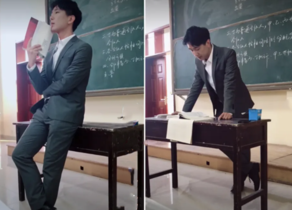 上海某高校老师撞脸“靳东”，颜值与才华并存，他的课学生从不逃