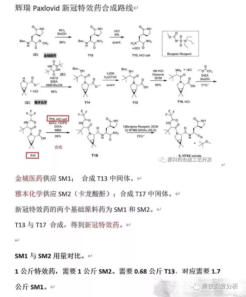 雅本只是弟弟，金城医药才是辉瑞特效药Paxlovid真正王者