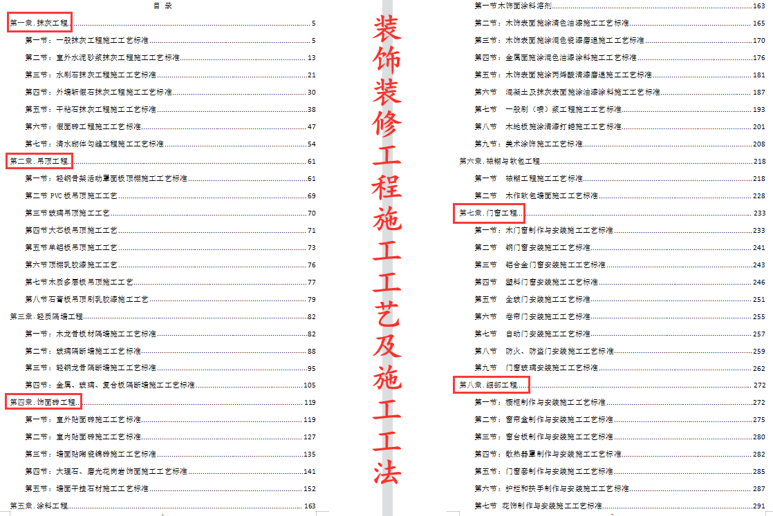 装饰装修工程施工工艺及施工工法汇总，图文结合，丰富具体还实用