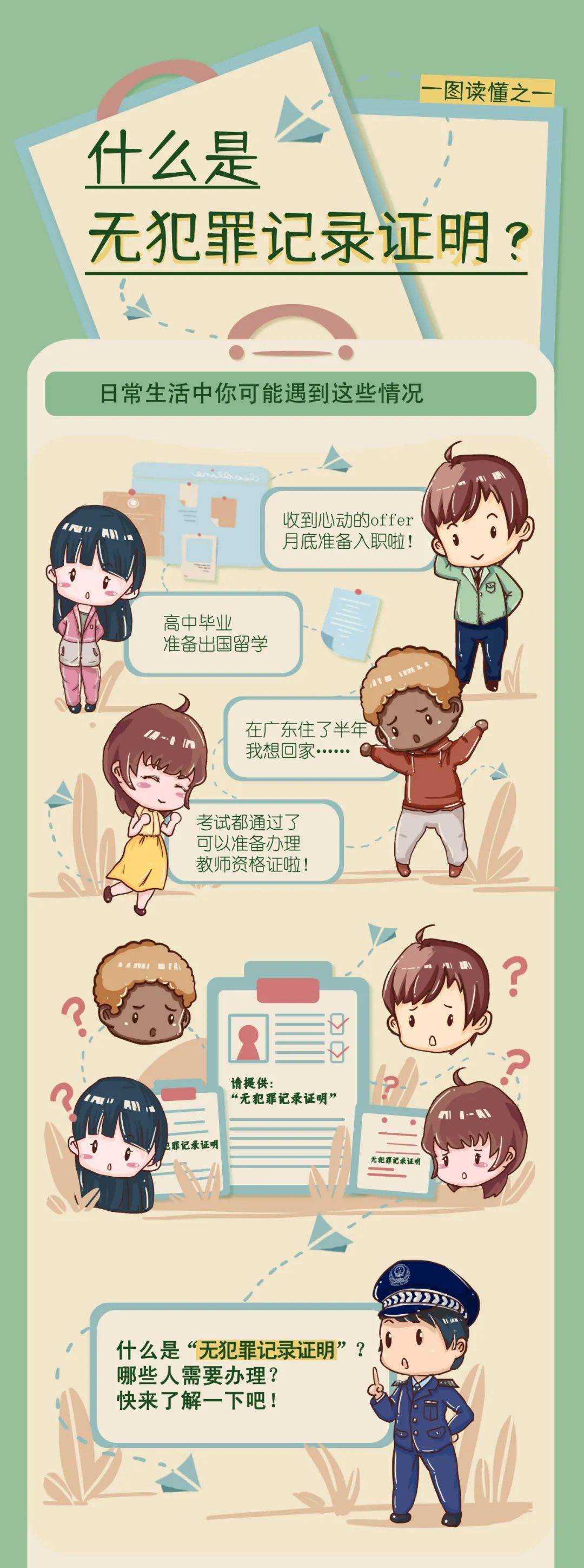 一圖讀懂｜什么是“無(wú)犯罪記錄證明”？