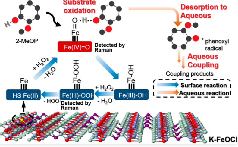 “华东理工团队利用阳离子插层FeOCl实现非传统高级氧化”