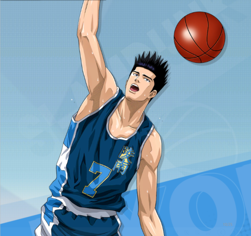 仙道身高190cm, 体重79kg, 是陵南的绝对主力,司职小前锋,同时可出任